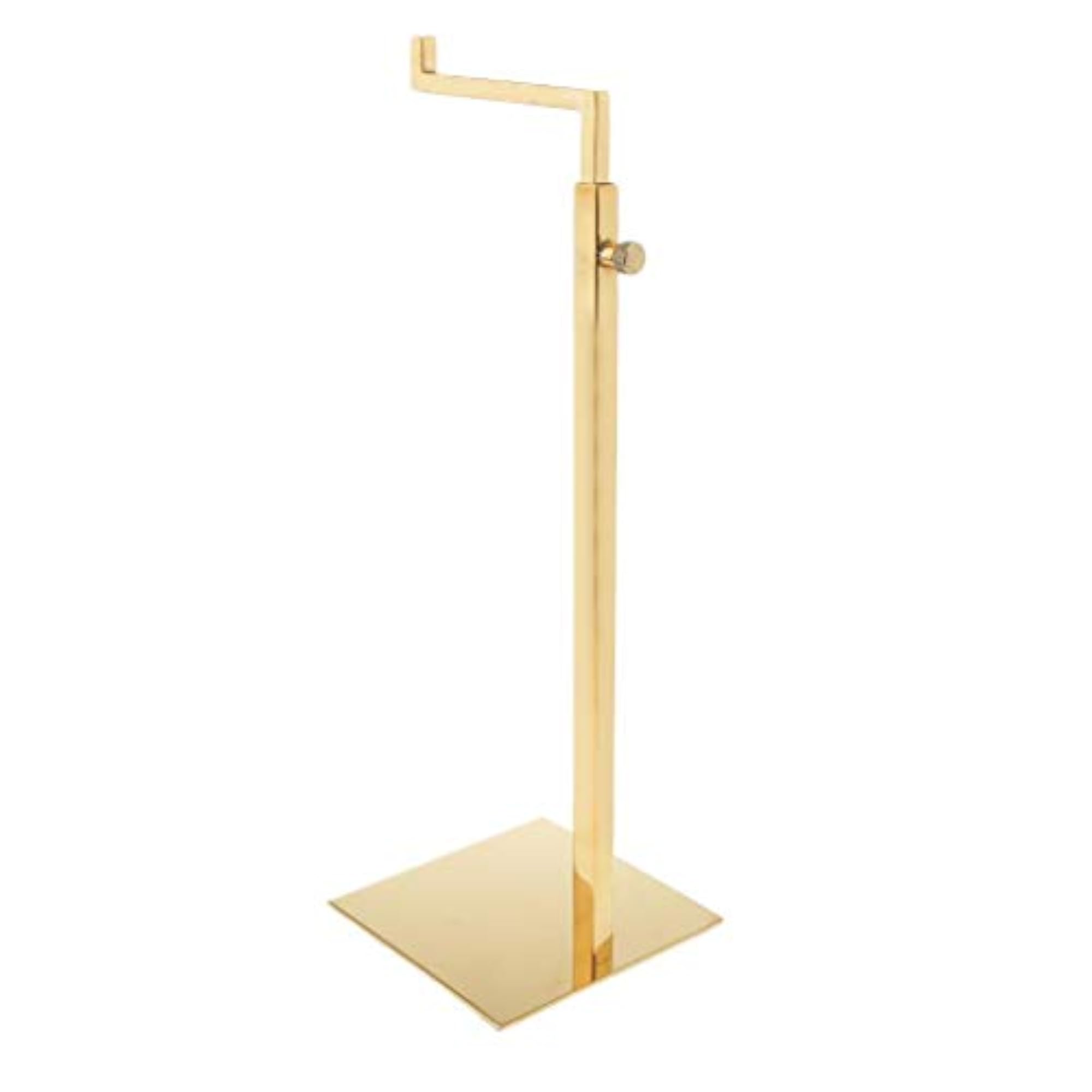 Stainless Steel Adjustable Handbag Display Stand, Gold